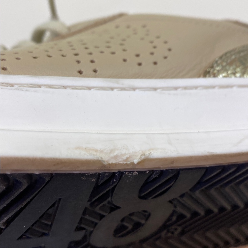 P448 Sneaker Low Top Lace Up Tan & Rose Gold EU 38 - Picture 10 of 11